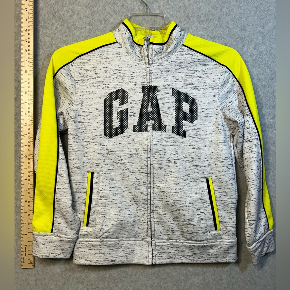 Gap Fit Boys zip Up Sweatshirt Size Large